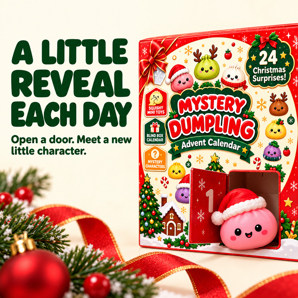 The Dumpling Countdown | 24-Day Christmas Squishy Advent Calendar