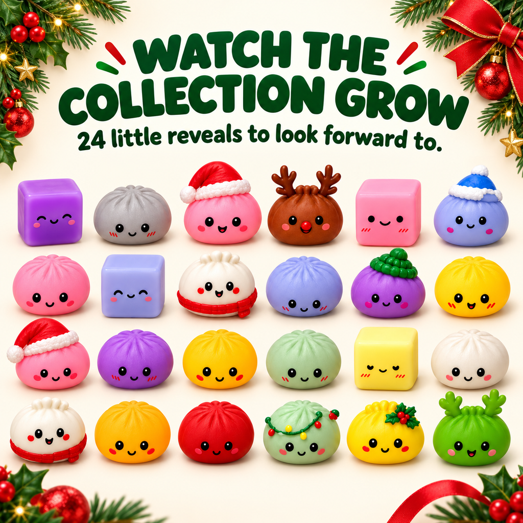 The Dumpling Countdown | 24-Day Christmas Squishy Advent Calendar